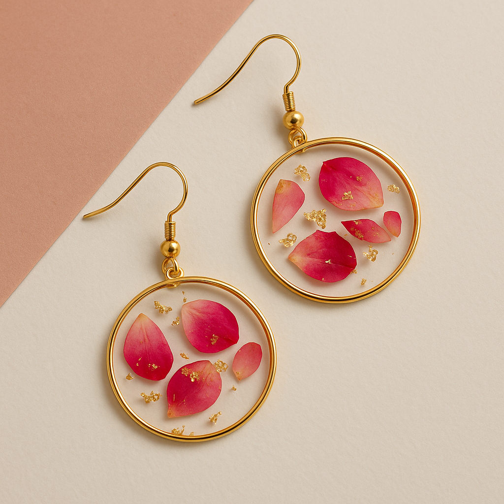 FLO's Radiant Petal Hoop Earrings