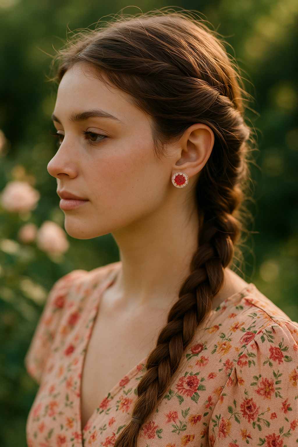 FLO's Scented Carmines Real Dried Flower Earrings