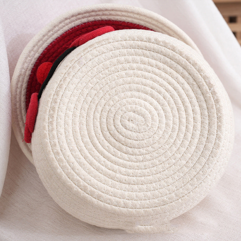 Cheerful Snowman-Themed Storage Basket