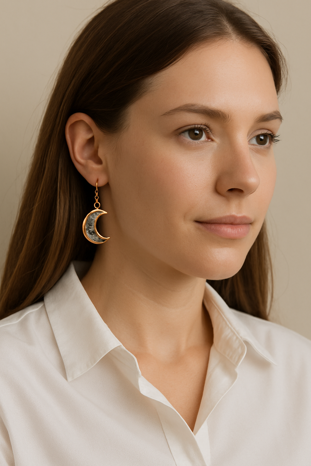 FLO's Celestial Bloom Crescent Hoops