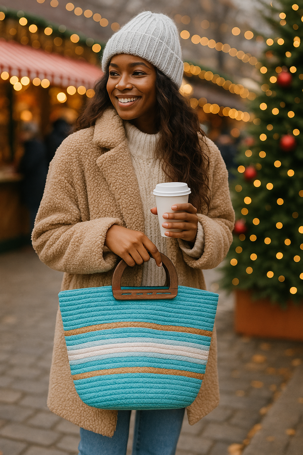 FLO's Azure Drift Crochet Tote