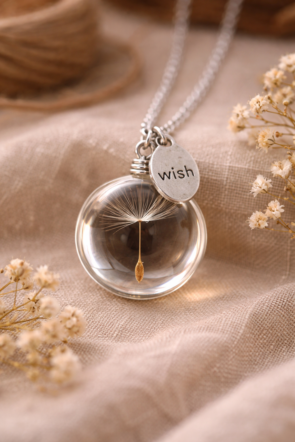 FLO’s MoonWish Dandelion Orb Pendant