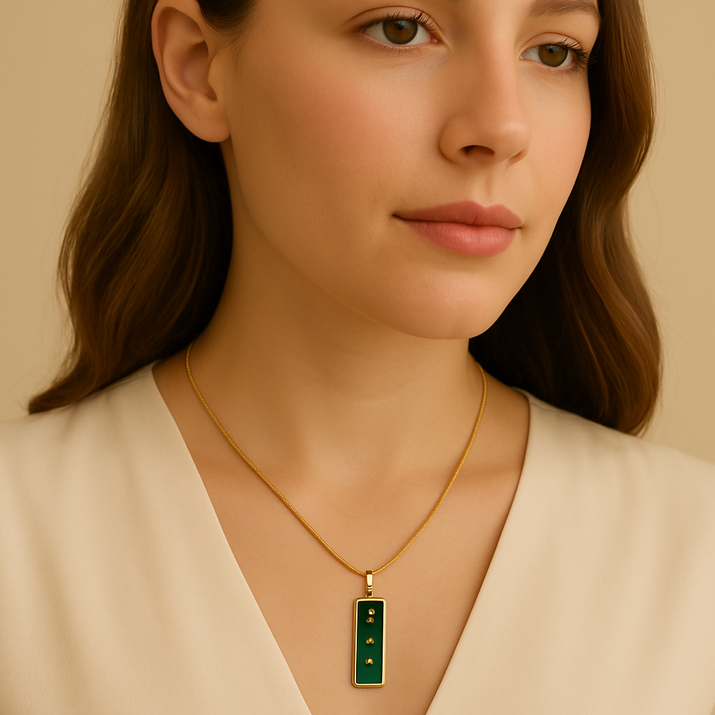 Emerald Grace Queen Lace Pendant