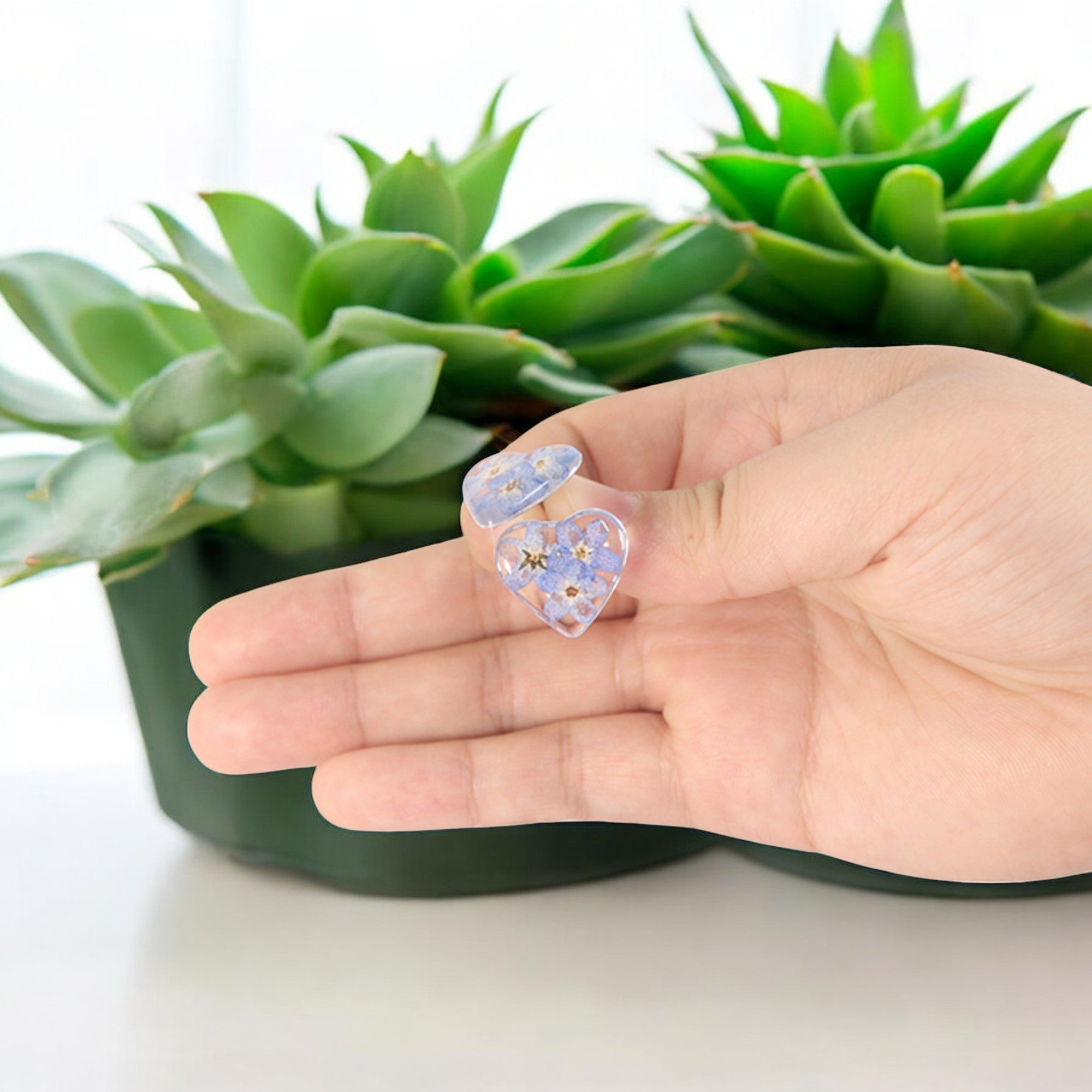 FLO's Heartfelt Forget-Me-Not Earrings