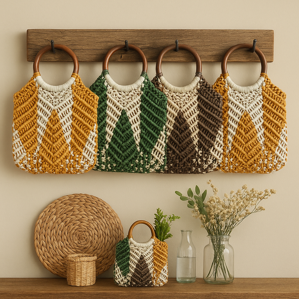 FLO's Sunny Chevron Crochet Tote Bag