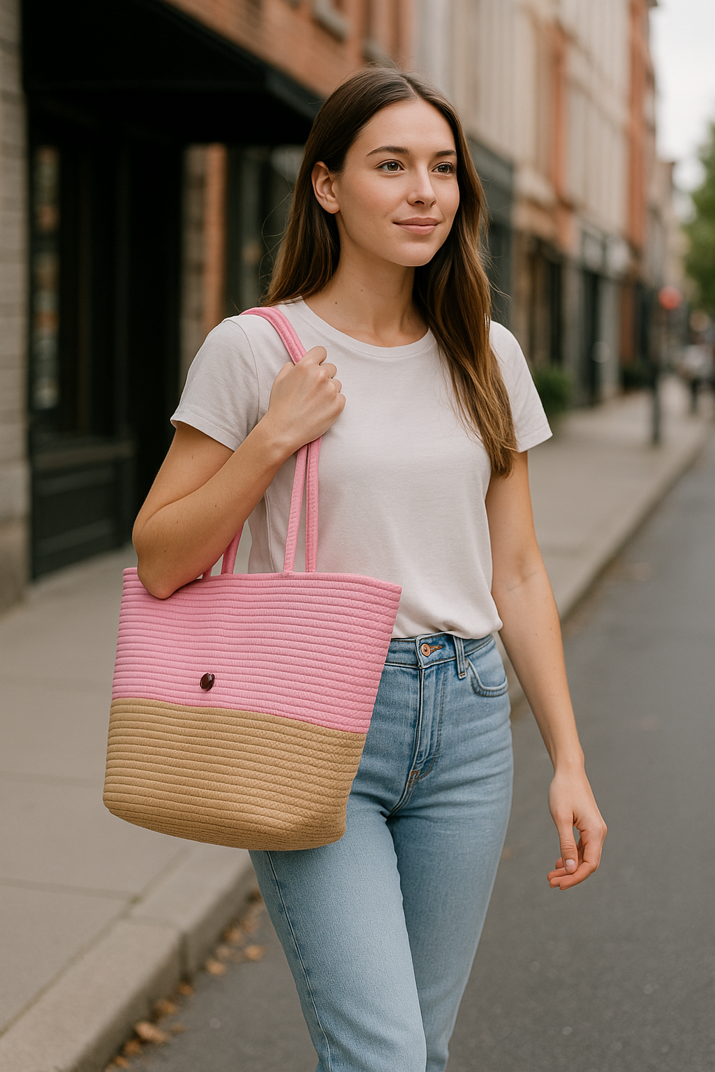 FLO's Sunset Harmony Crochet Tote