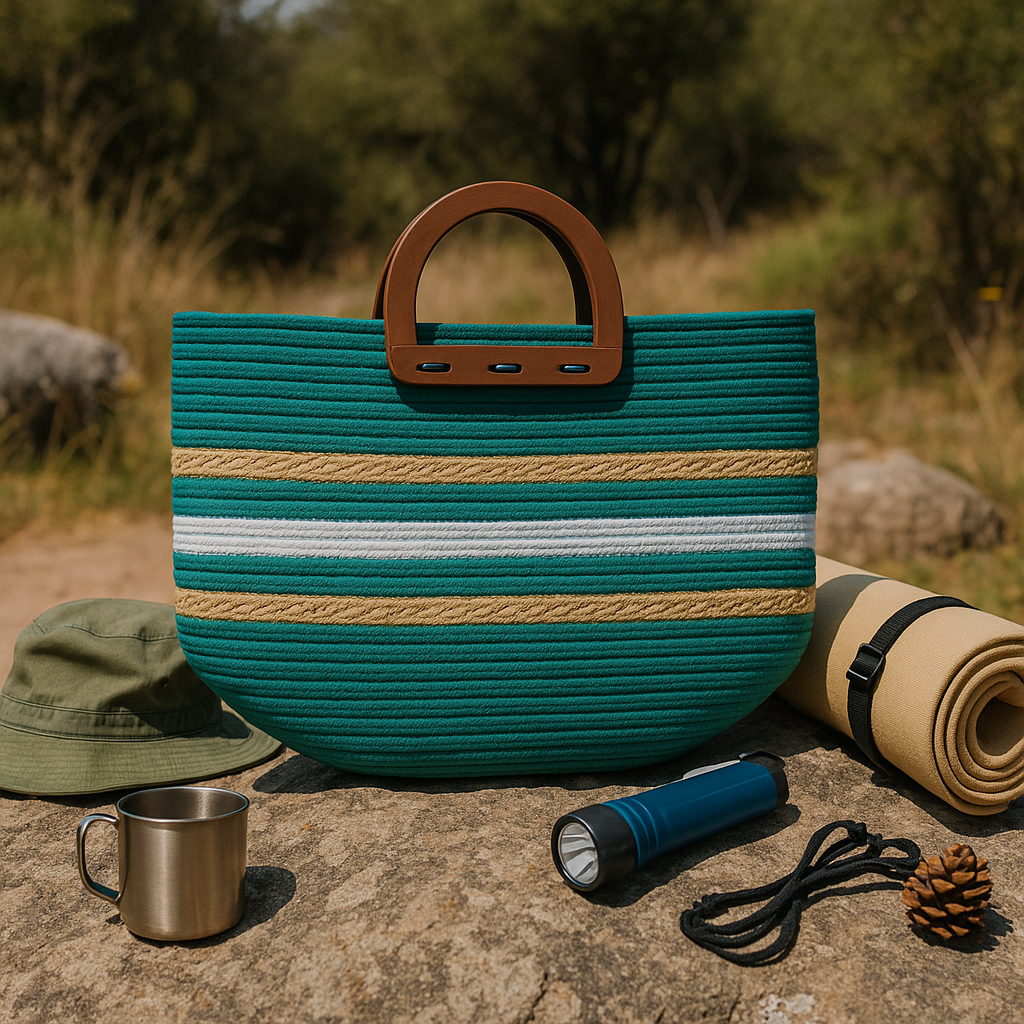 FLO's Azure Drift Crochet Tote