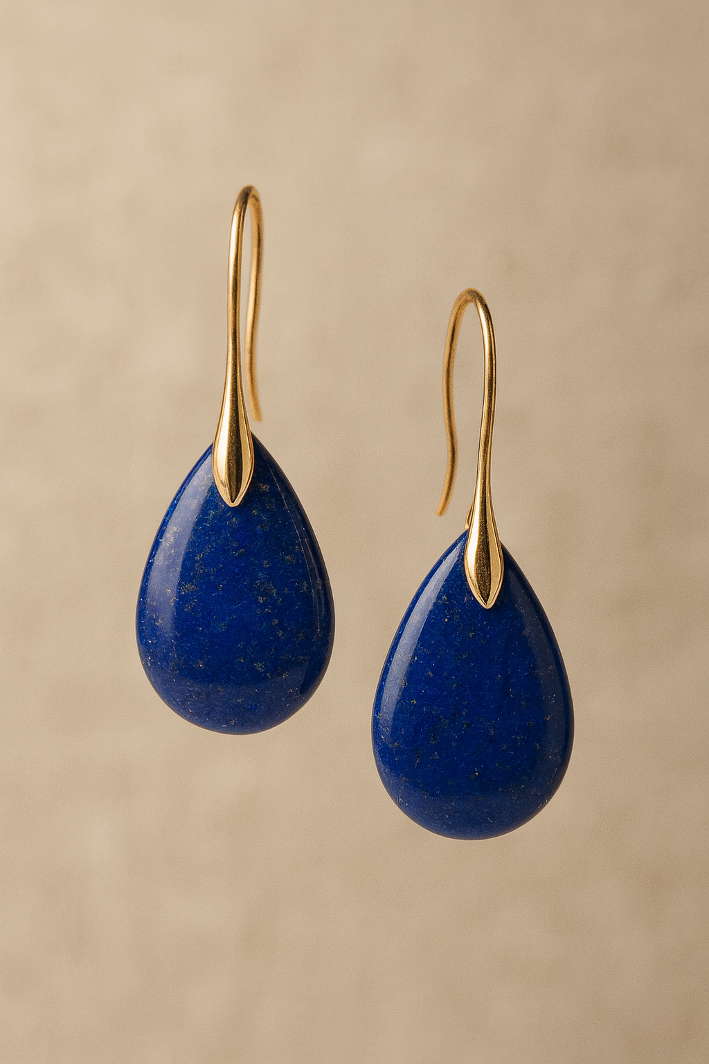 FLO's Lapis Lazuli Teardrop Stone Earrings