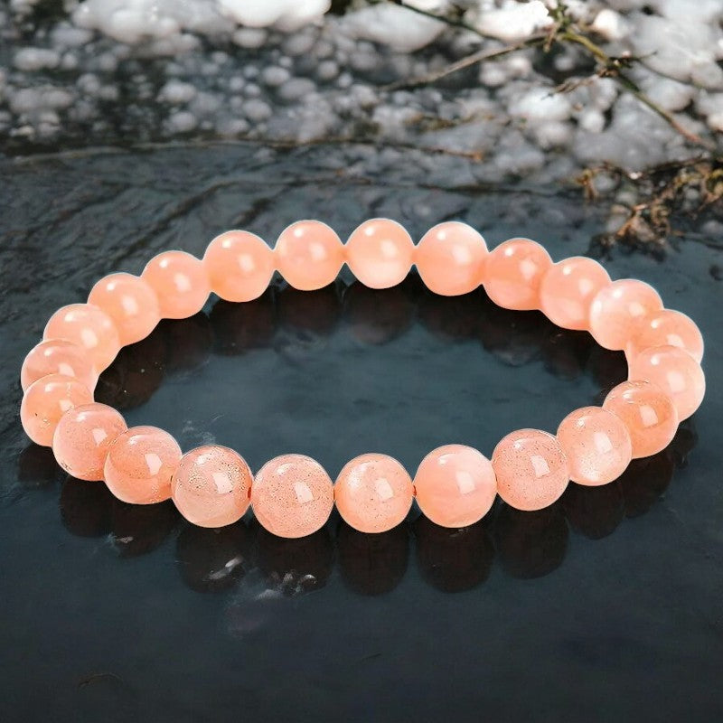 FLO's Sunstone (Orange to Reddish-Brown with Sparkle)