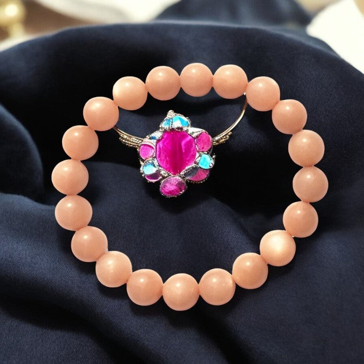 FLO's Sunstone (Orange to Reddish-Brown with Sparkle)