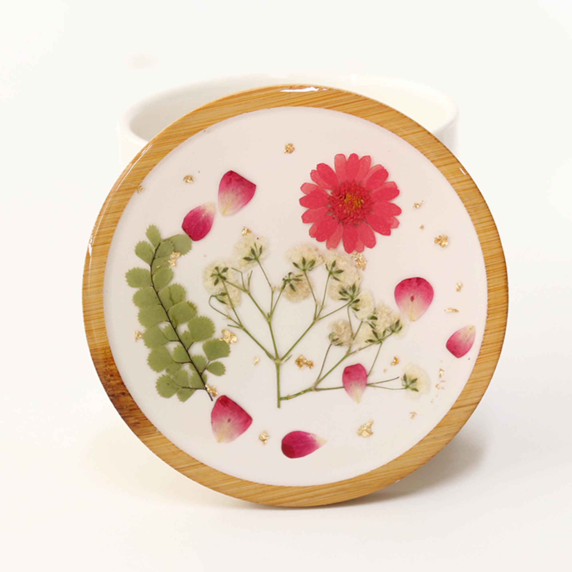 FLO's Blooming Grace Wooden Coaster Set