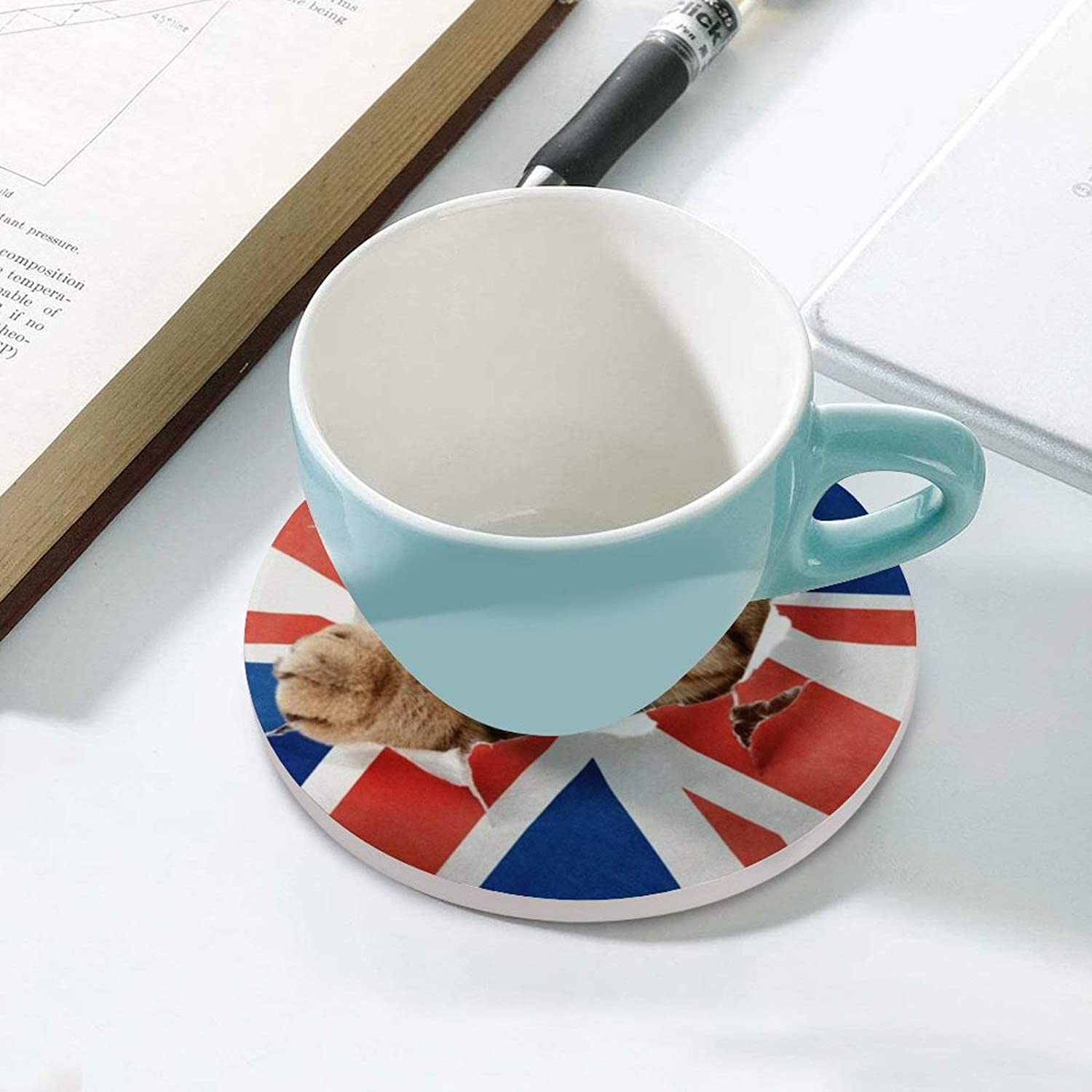FLO's British Cat Love Coaster