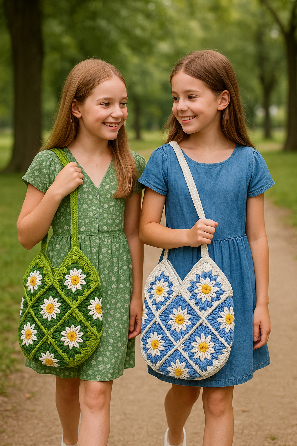 FLO's Bloom Meadow Crochet Tote