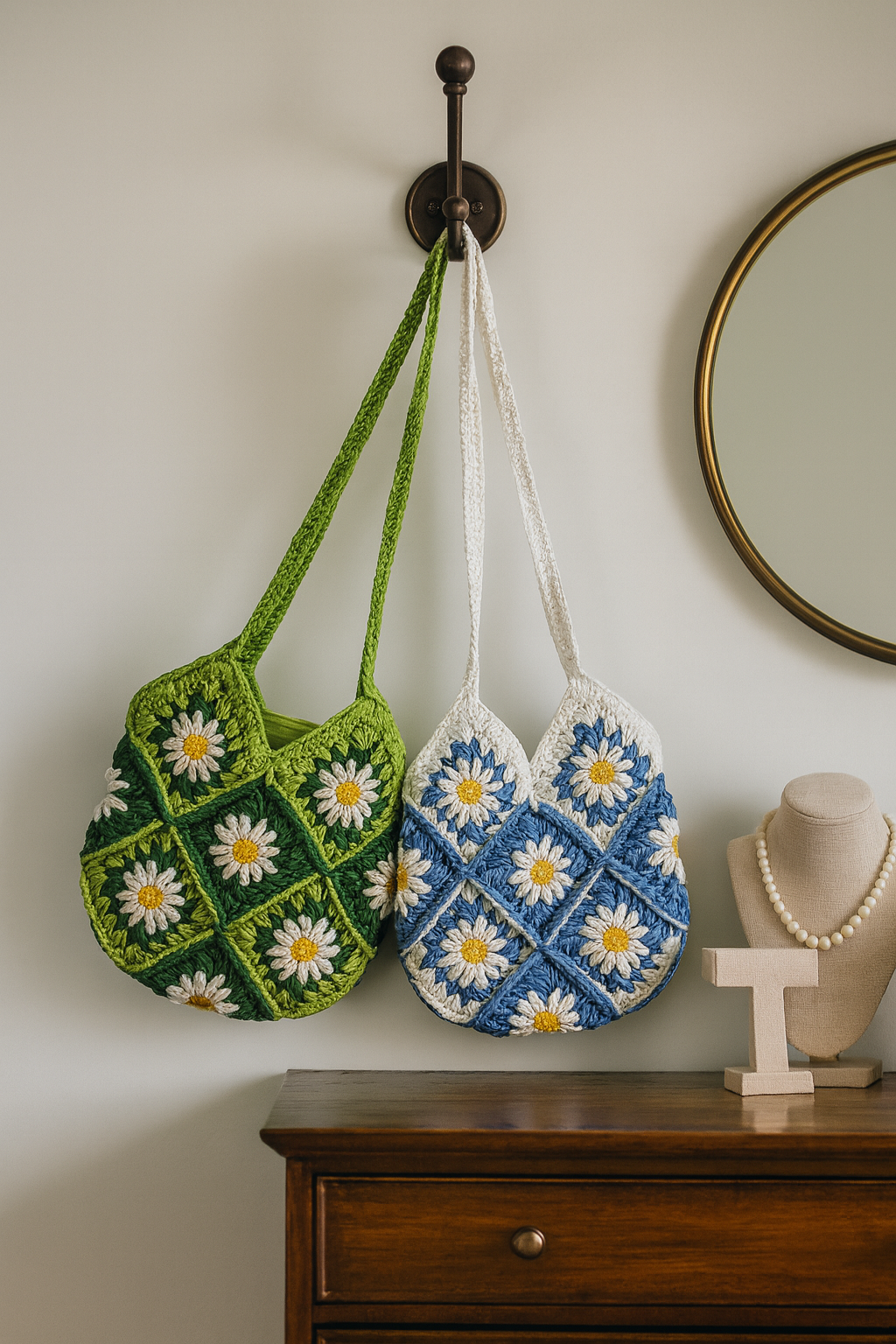 FLO's Bloom Meadow Crochet Tote