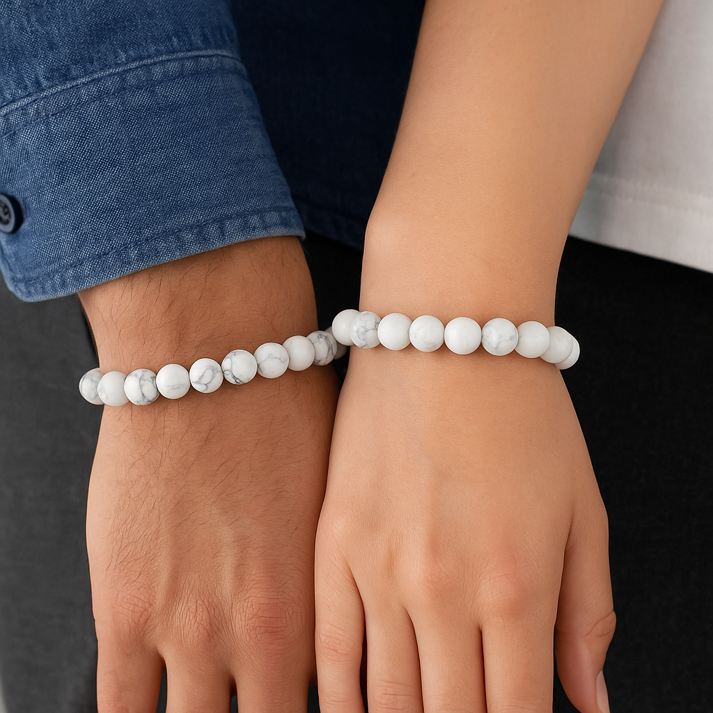 FLO's Howlite (White with Gray/Black Veins)