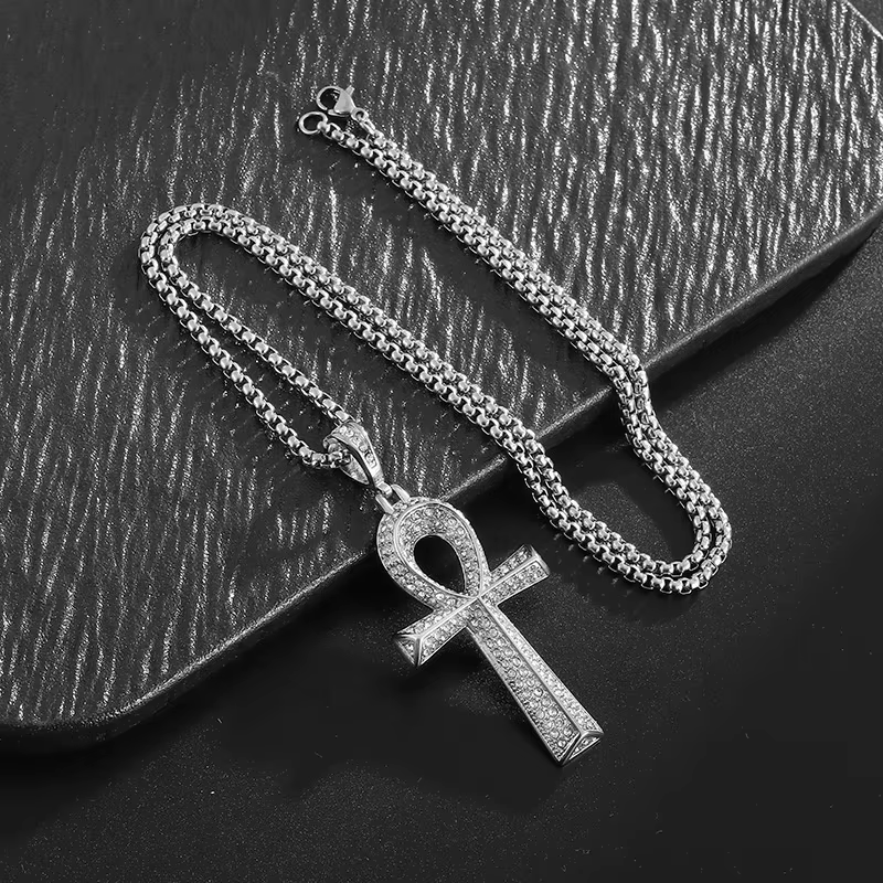 FLOs Key of Life Pendant – Egyptian Ankh Necklace (Gold & Silver Options)