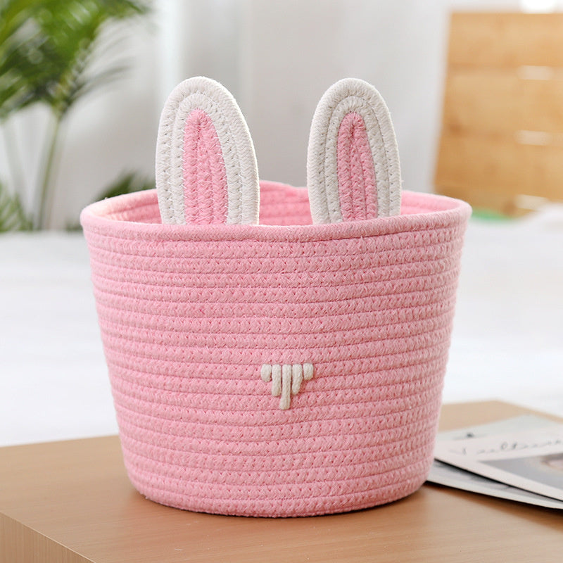 Bunny Ears Crochet Basket