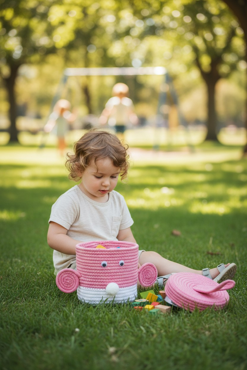 Bunny-Themed Baby Girl Announcement Boxes