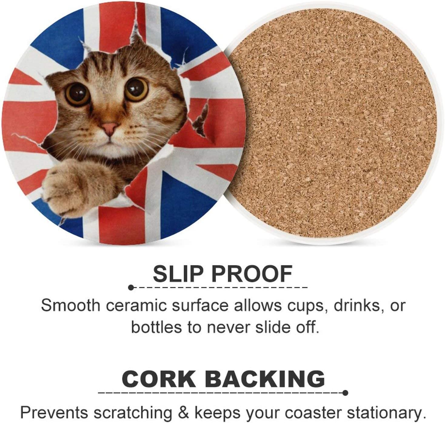 FLO's British Cat Love Coaster