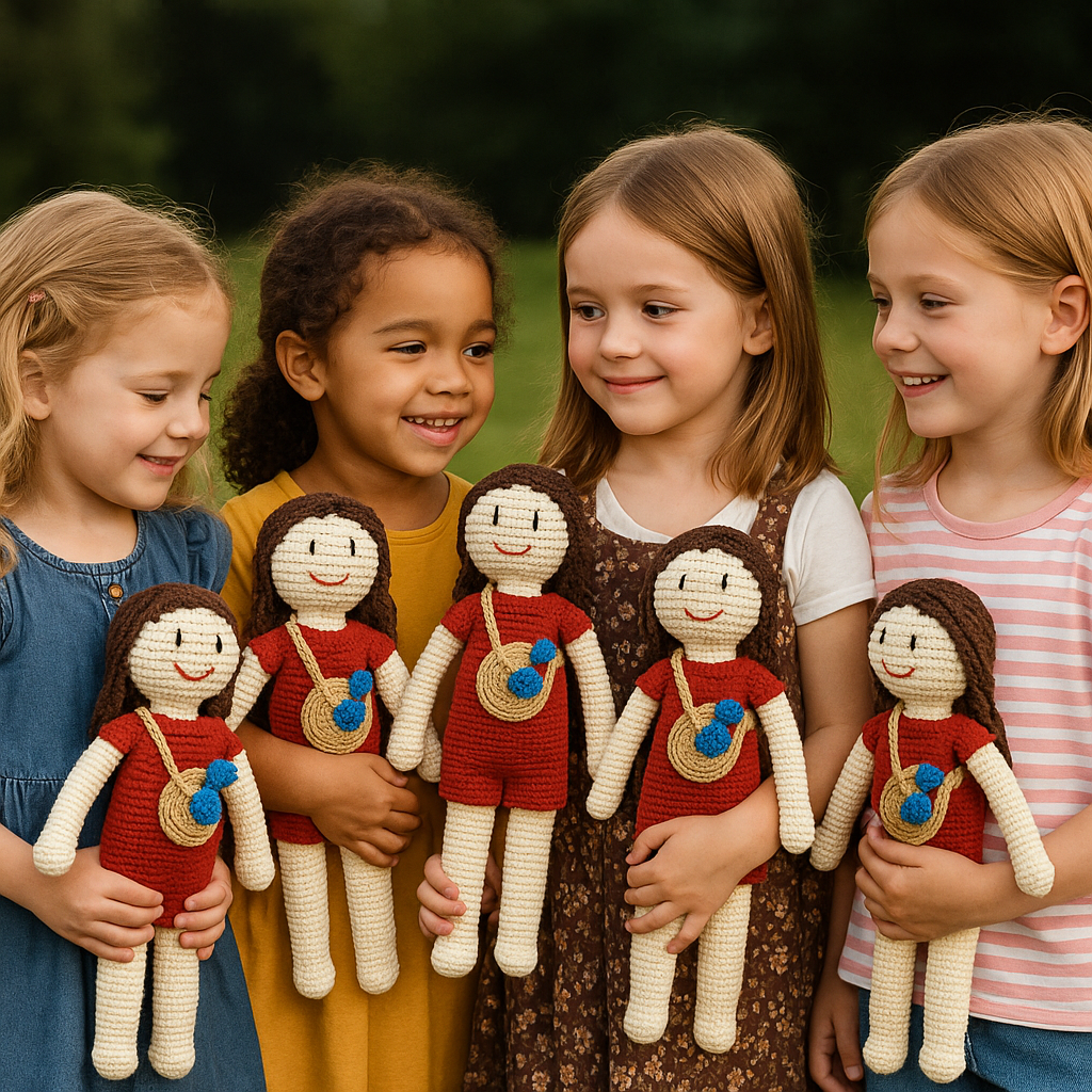 Spirited Companion – Lady in Red Crochet Toy