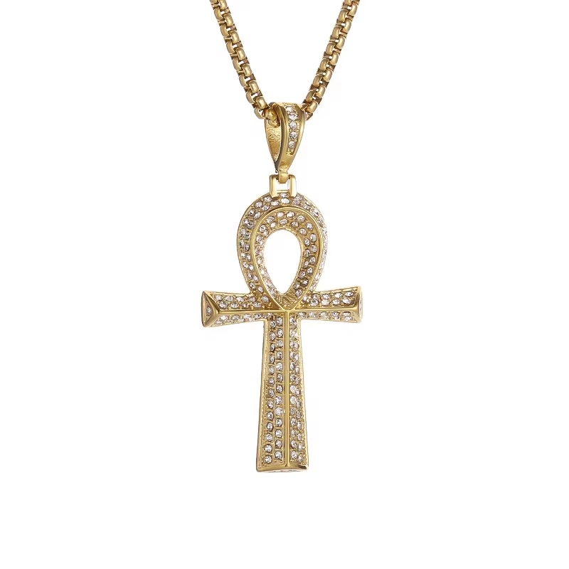 FLOs Key of Life Pendant – Egyptian Ankh Necklace (Gold & Silver Options)
