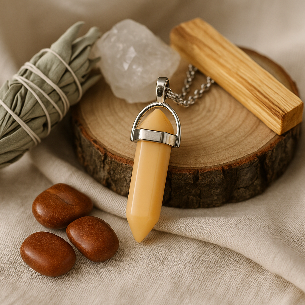 FLO's Citrine HexAura Pendant