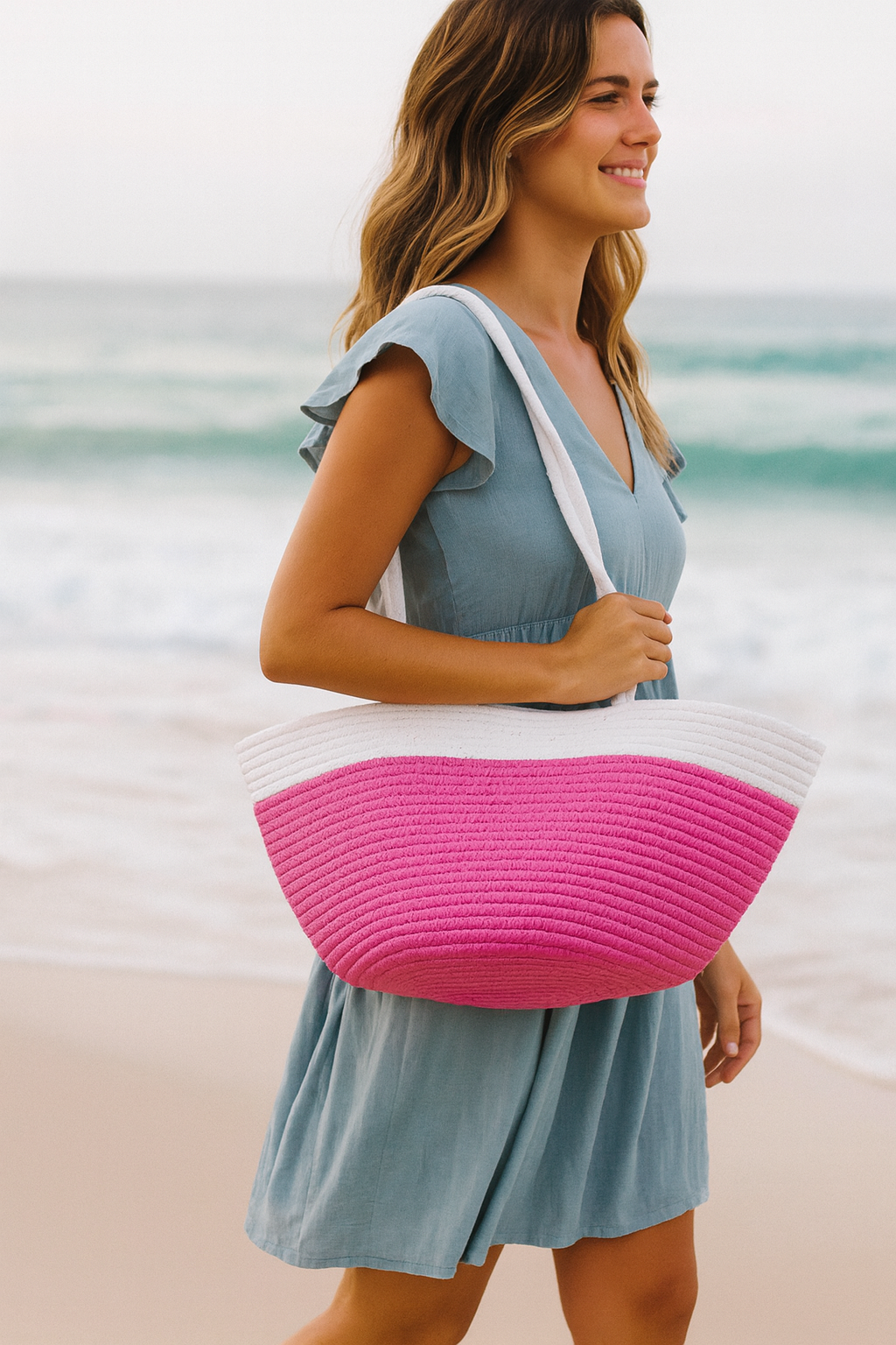FLO's Sunset Glow Crochet Tote