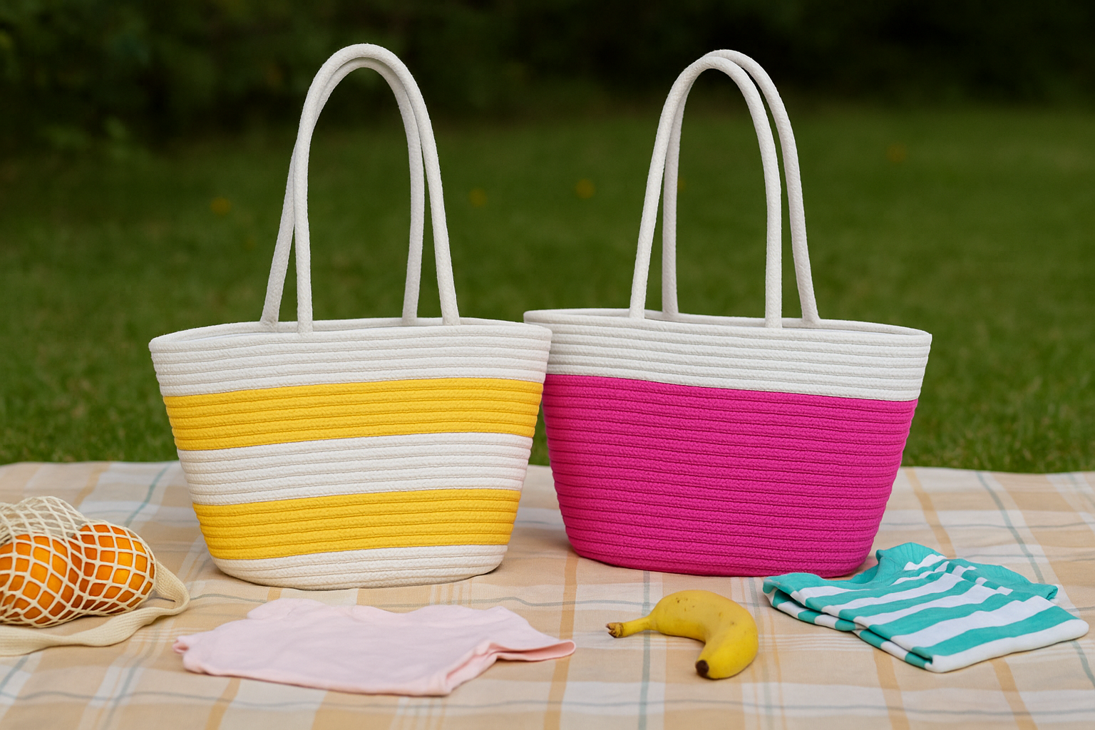 FLO's Sunset Glow Crochet Tote