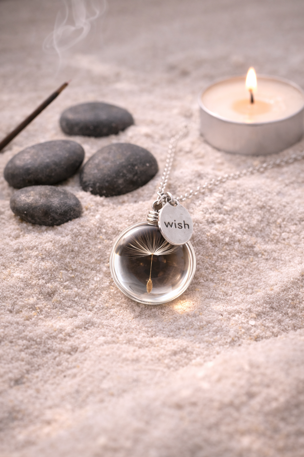 FLO’s MoonWish Dandelion Orb Pendant