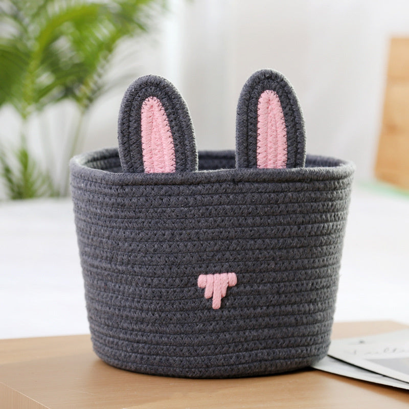 Bunny Ears Crochet Basket