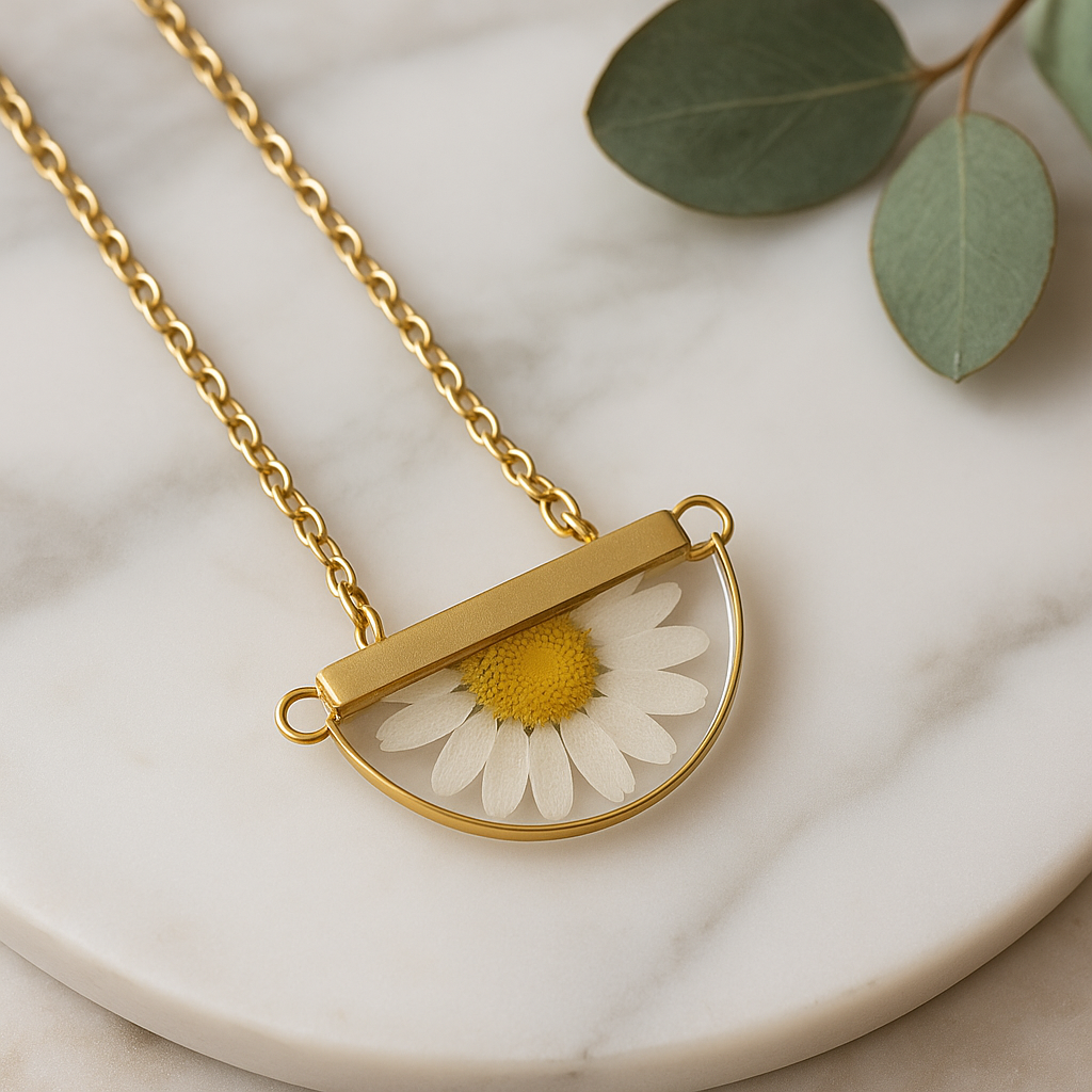 FLO's Golden Daisy Glow Pendant
