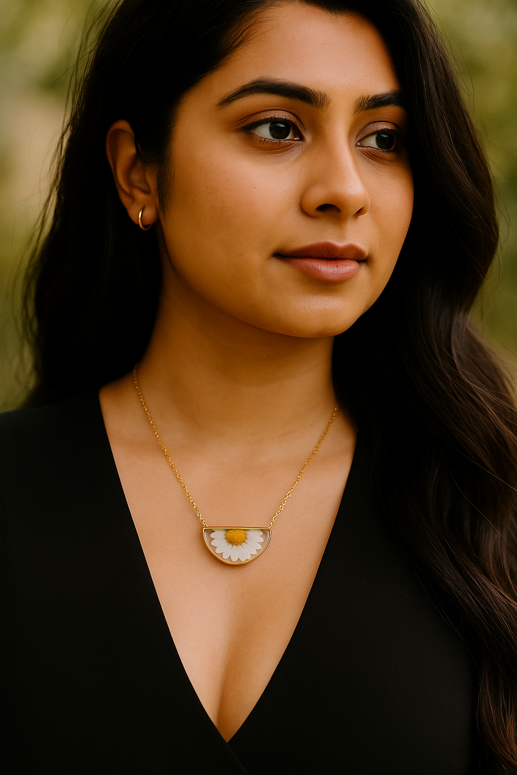 FLO's Golden Daisy Glow Pendant
