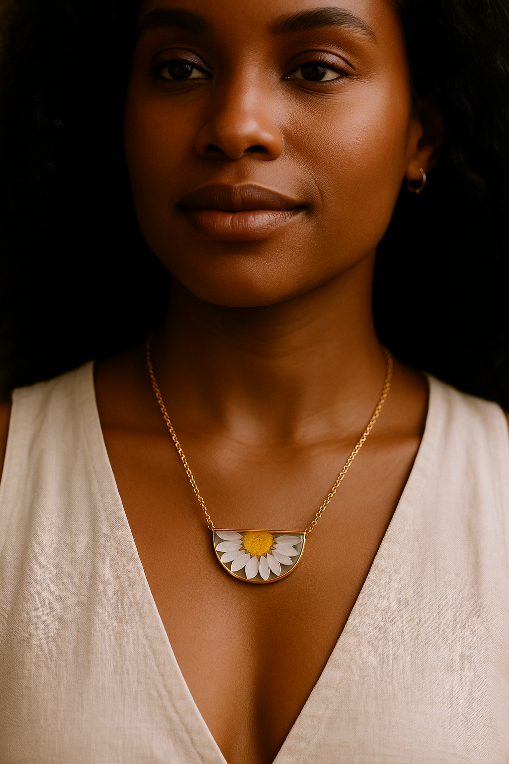 FLO's Golden Daisy Glow Pendant