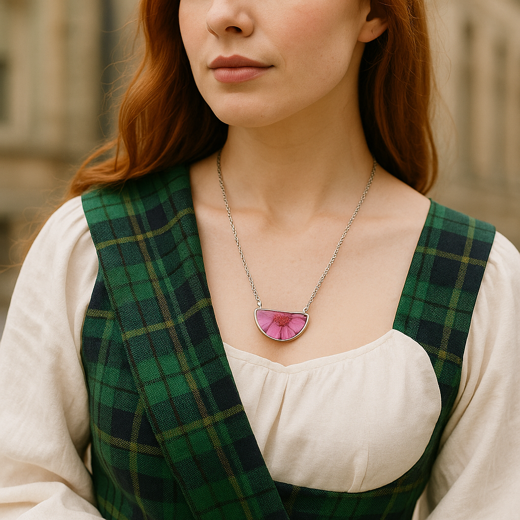 FLO's Blushing Daisy Resin Pendant