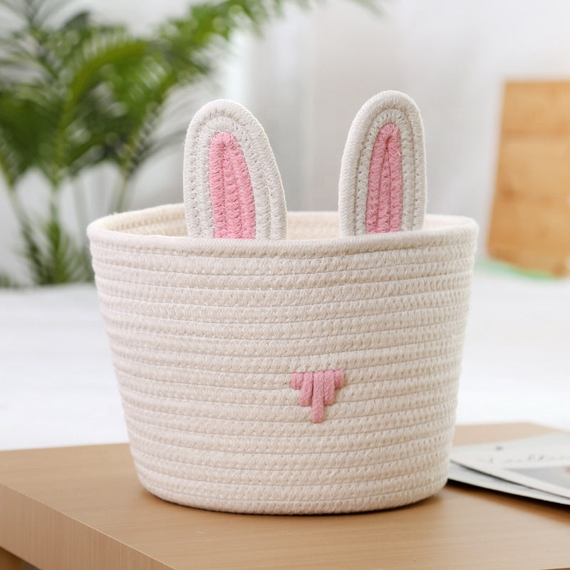 Bunny Ears Crochet Basket
