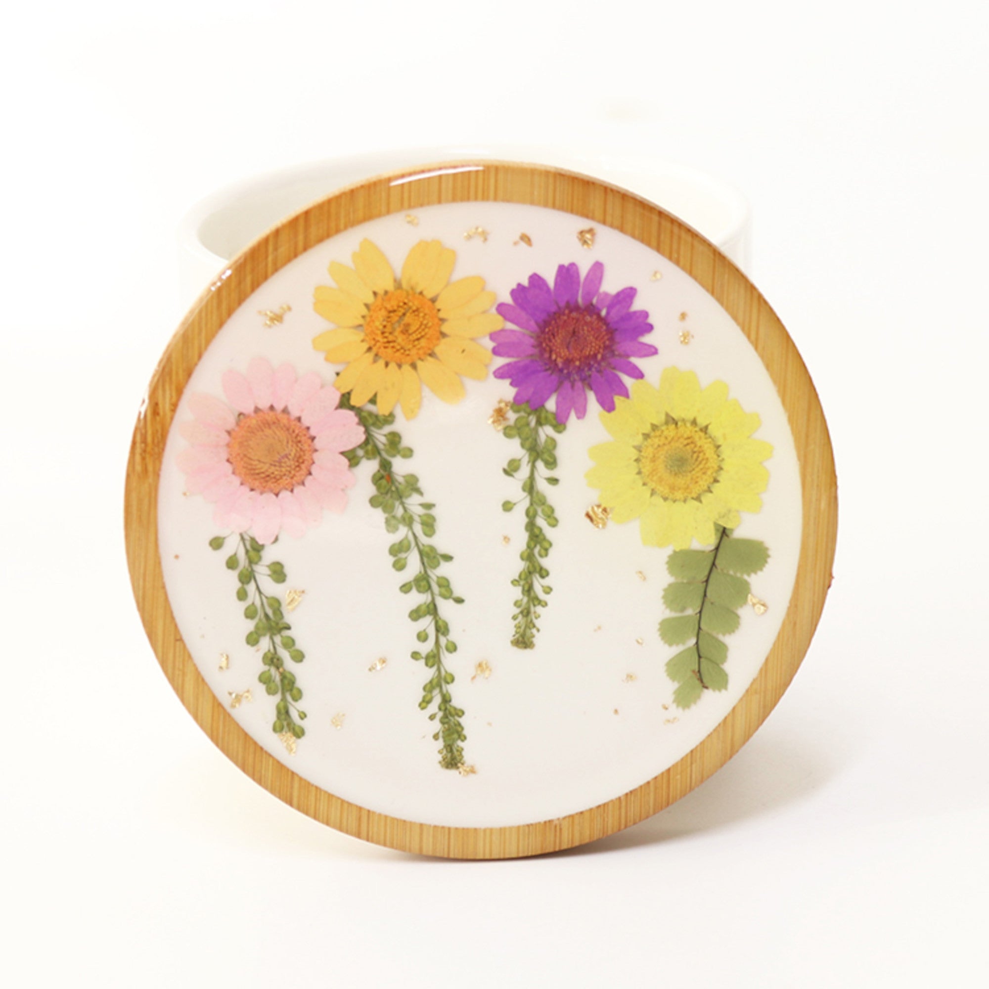 FLO's Blooming Grace Wooden Coaster Set
