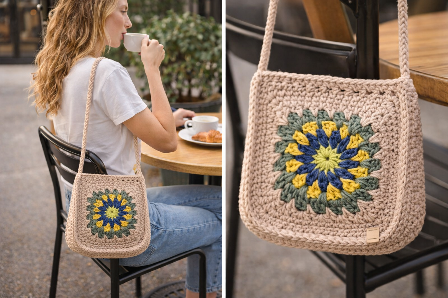 Cotton Sunflower Sling Bag