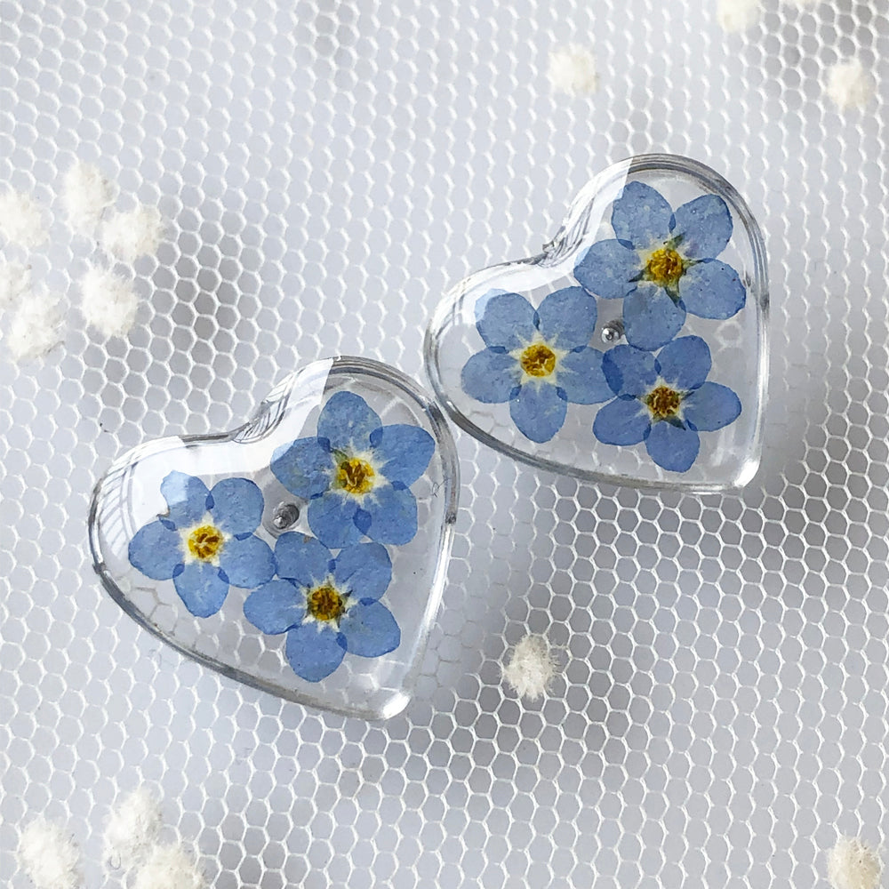 FLO's Heartfelt Forget-Me-Not Earrings