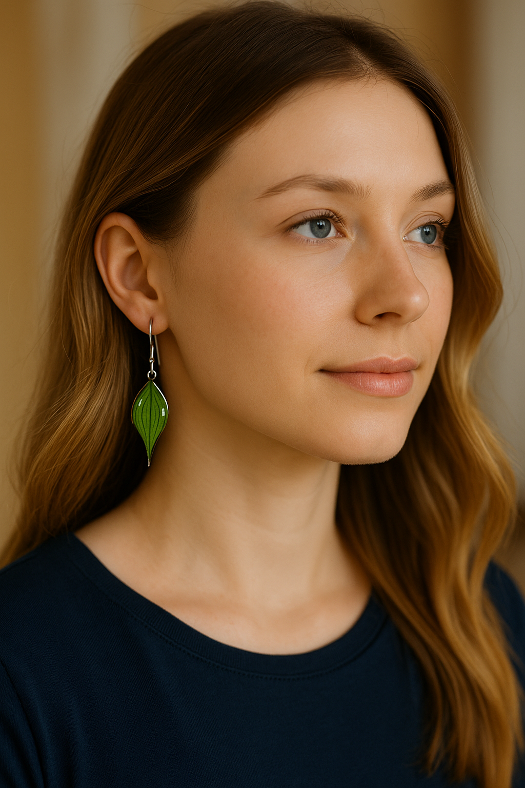 FLO's Evergreen Leaf Drop Earrings