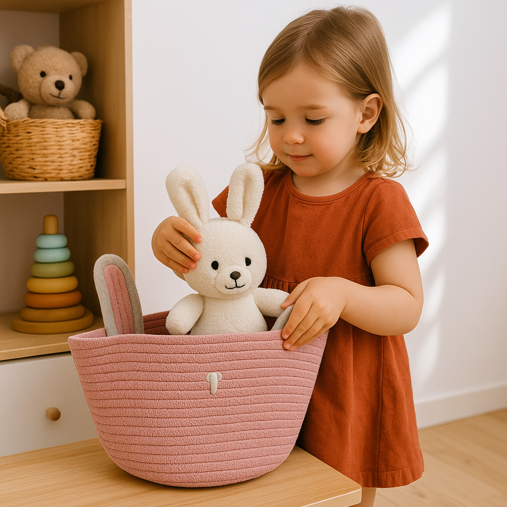 Bunny Ears Crochet Basket