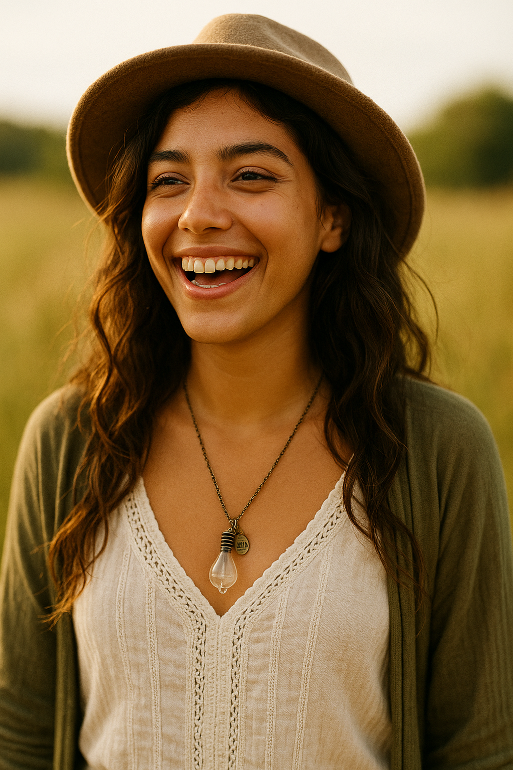 FLO's Wishful Glow Dandelion Pendant