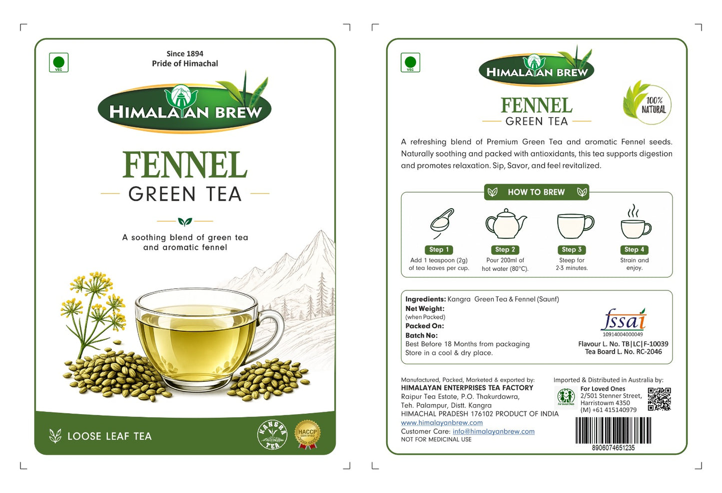 Fennel Green Tea