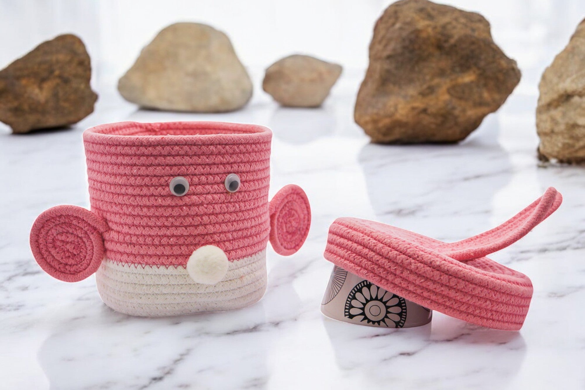 Bunny-Themed Baby Girl Announcement Boxes