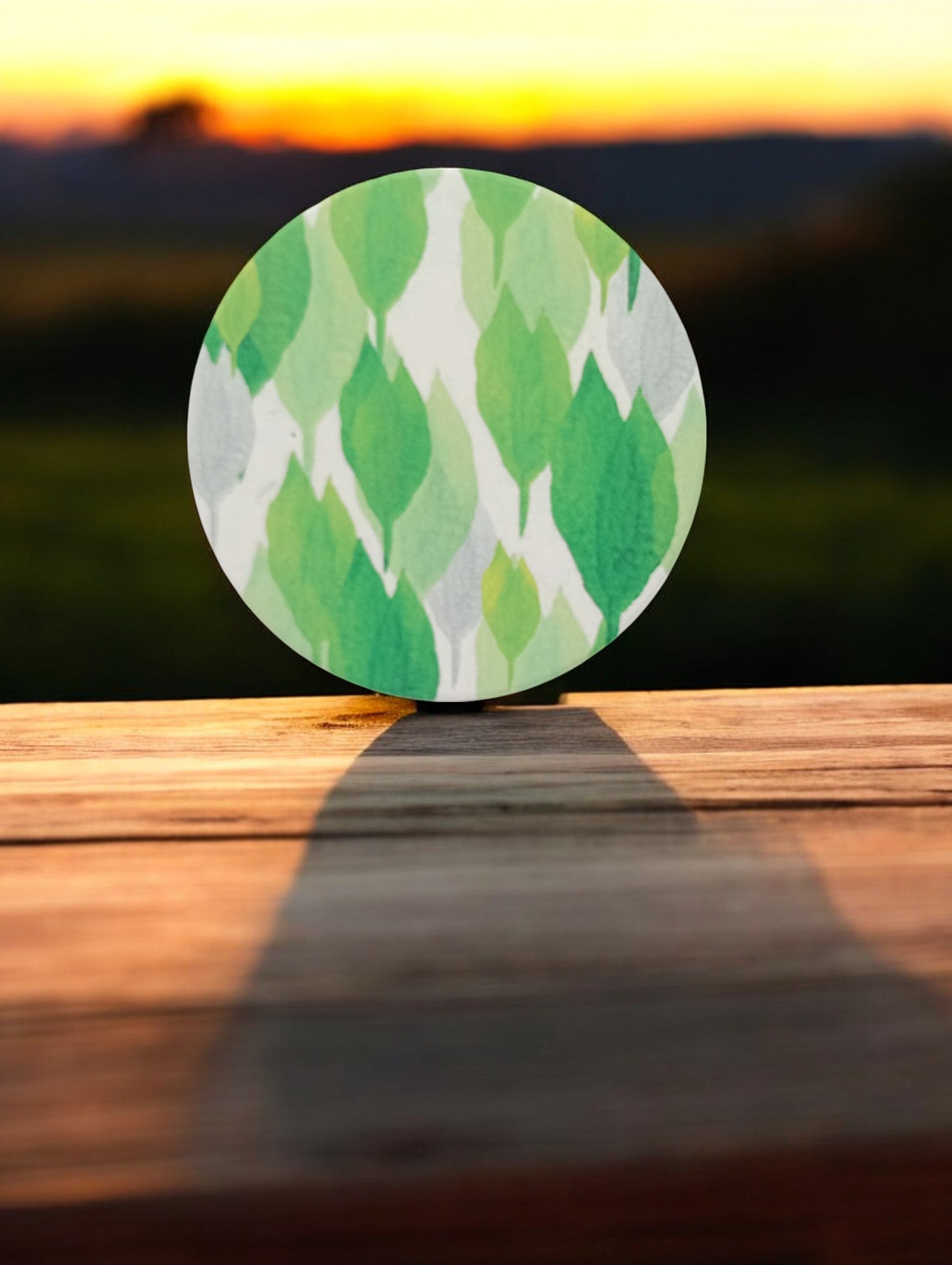 FLO's Verdant Leaf Harmony Coaster