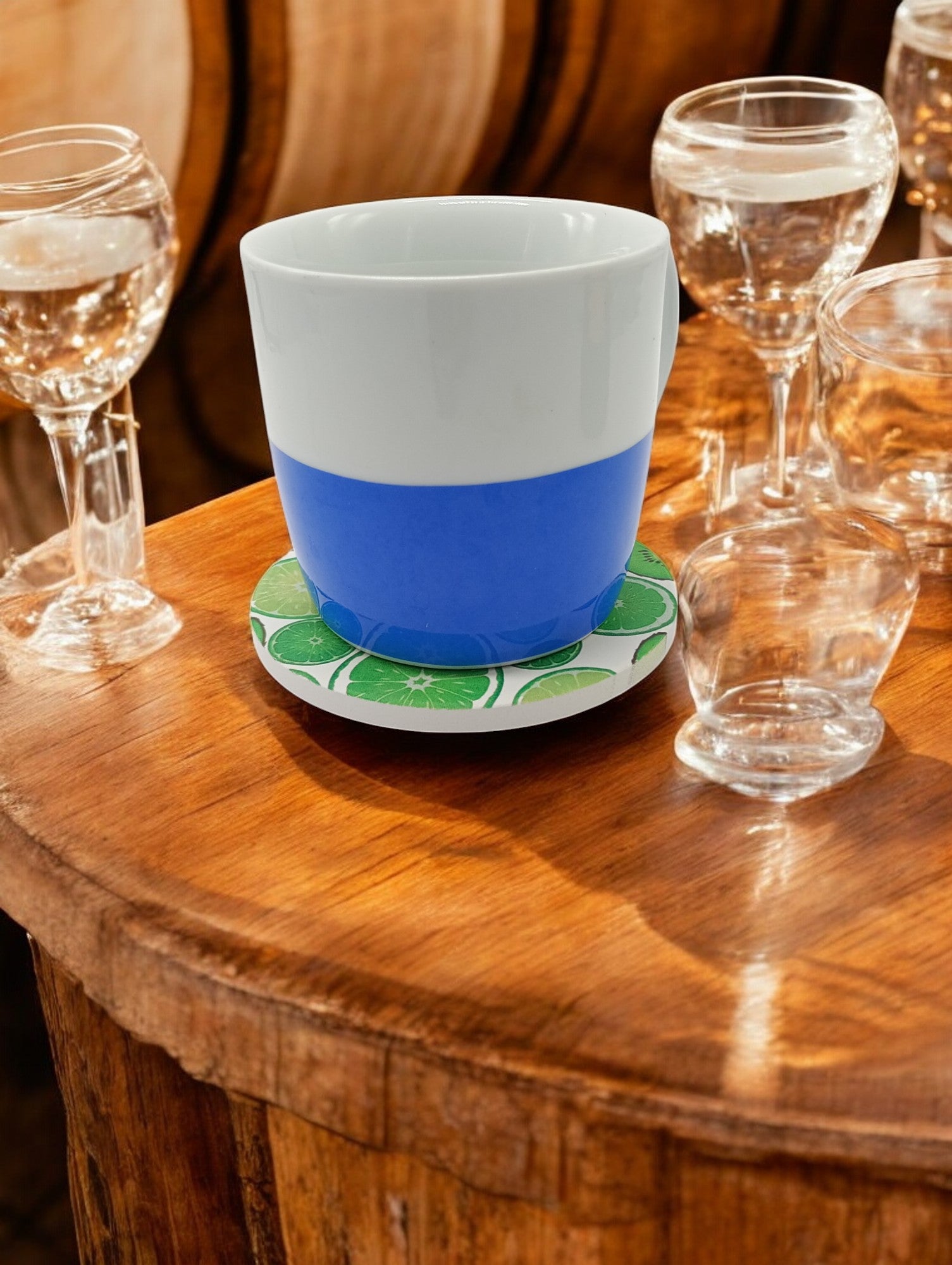 FLO's Green Citrus Delight Coaster