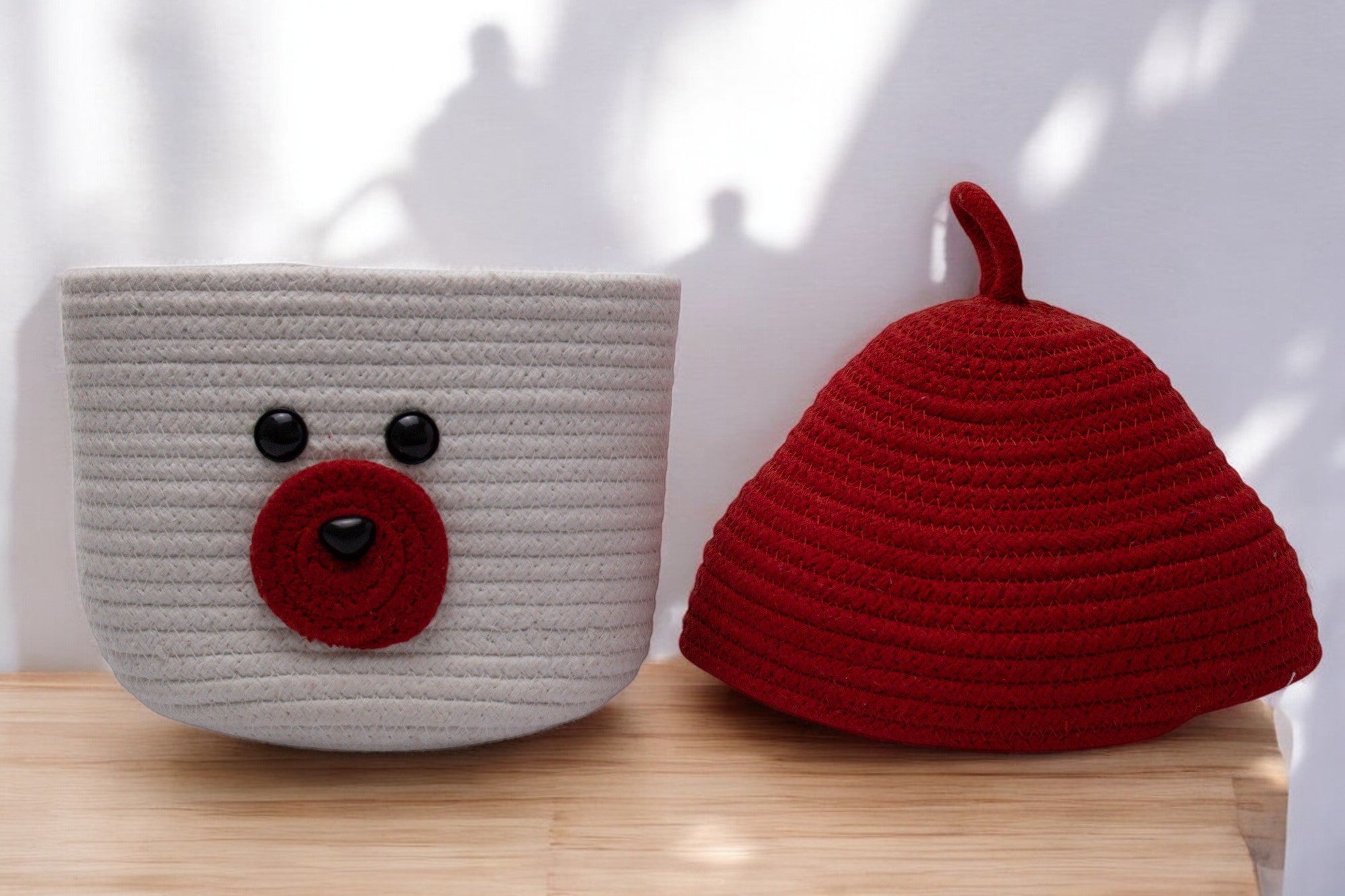 Bear Hug Crochet Storage Basket
