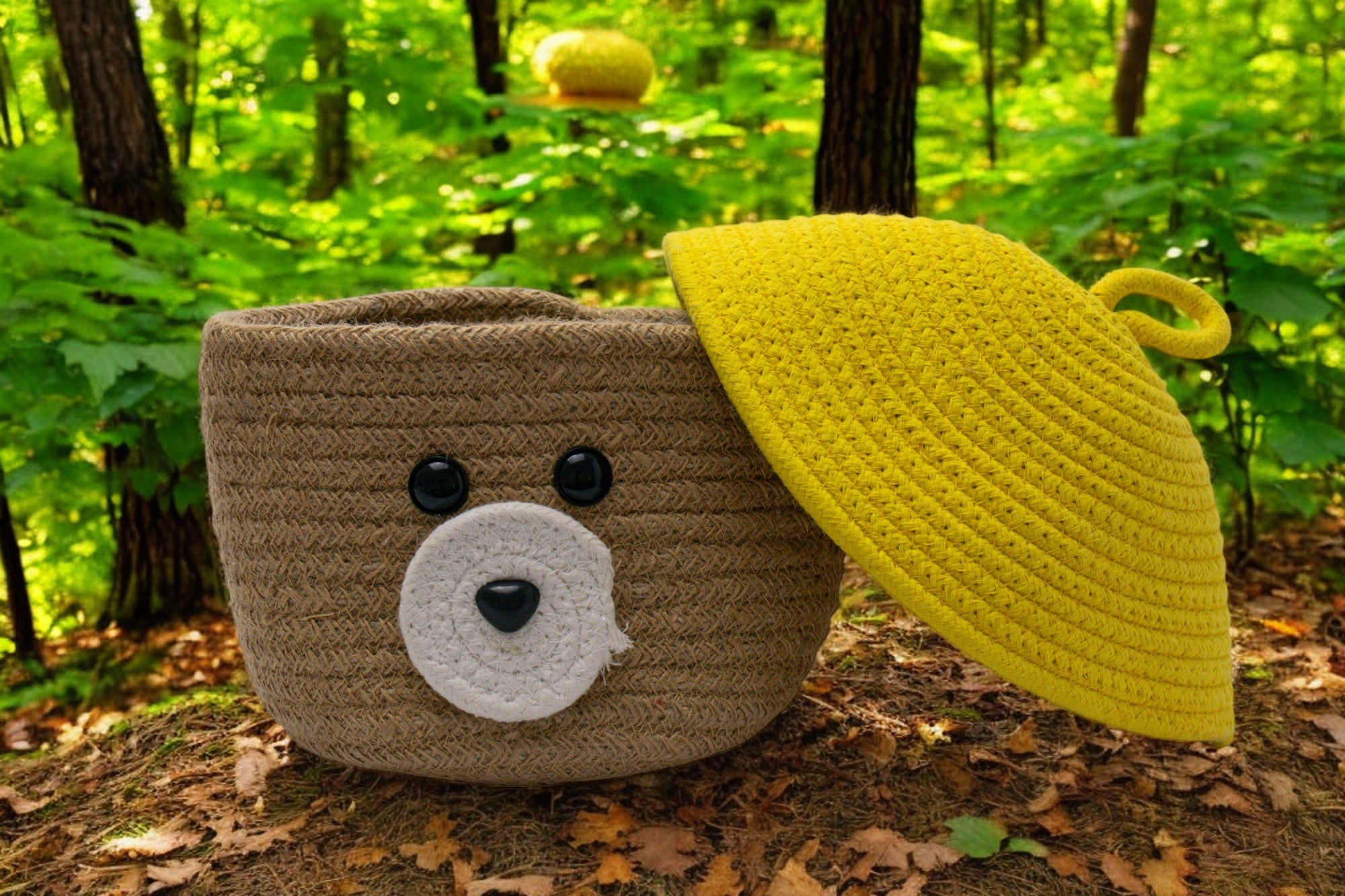 Cubby Bear Crochet Basket