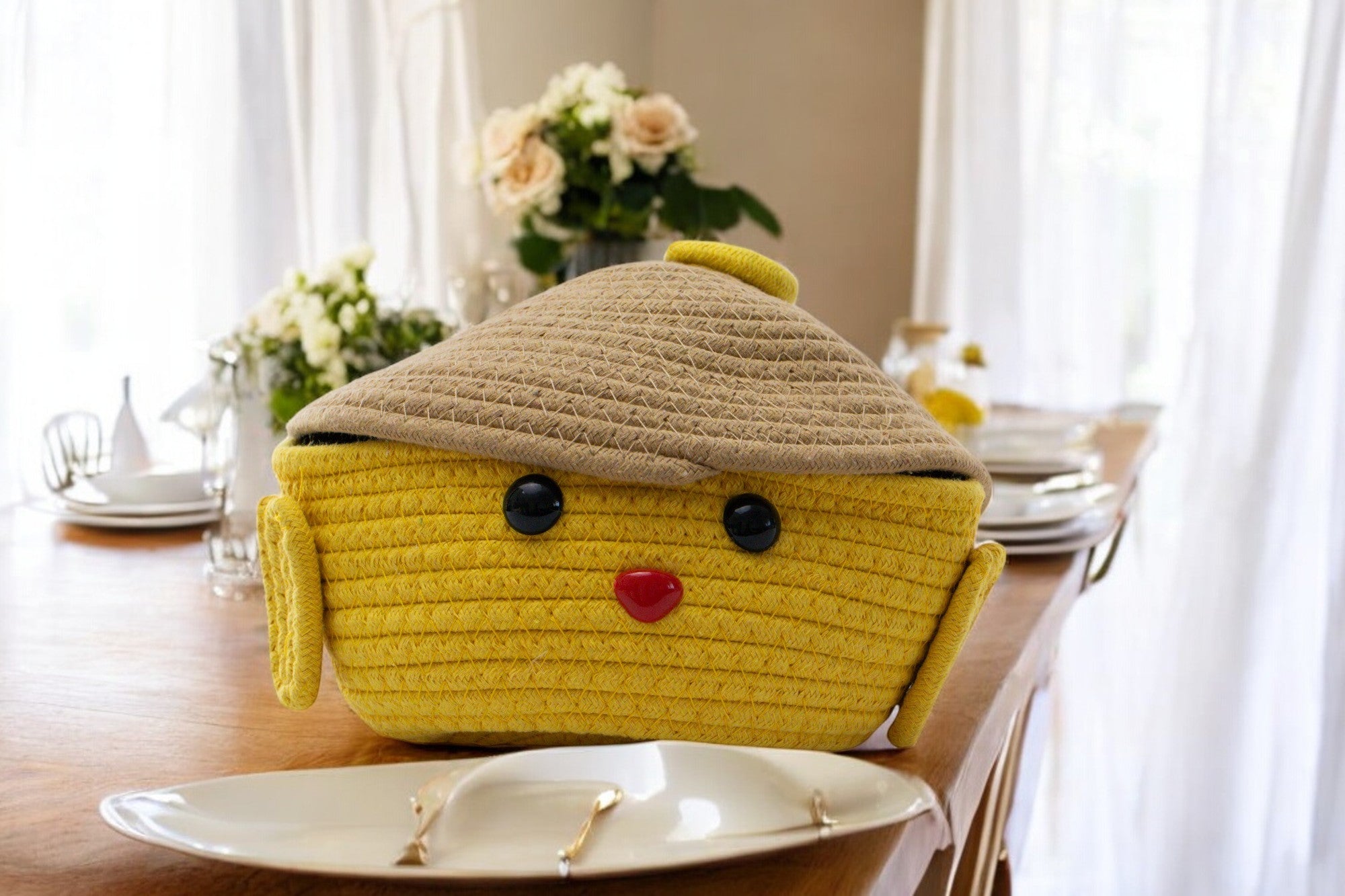 Happy Dumpling Crochet Basket