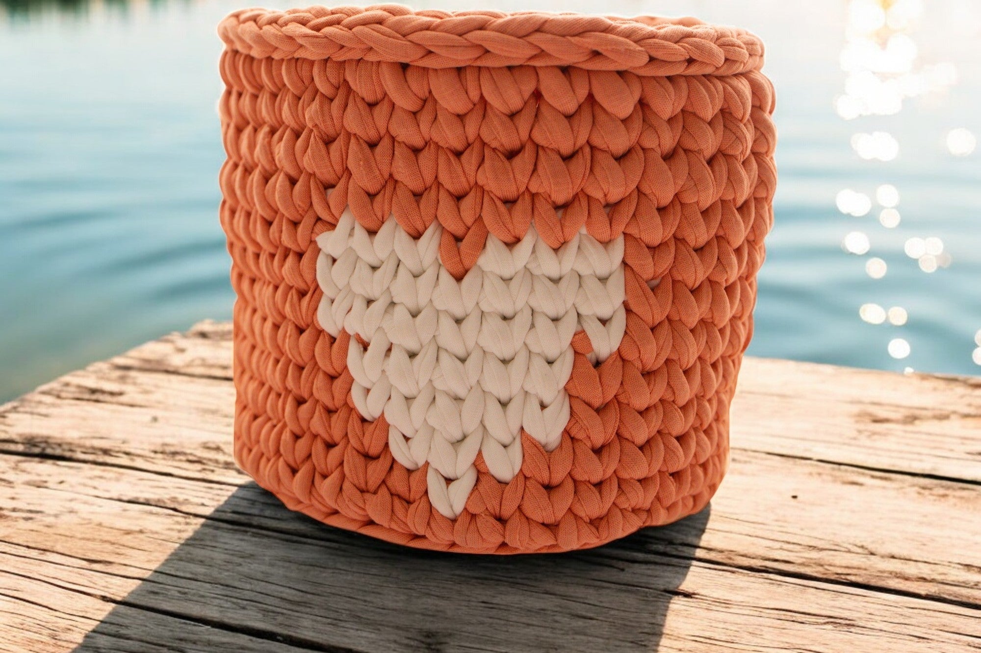 LOVE Crochet Basket Set