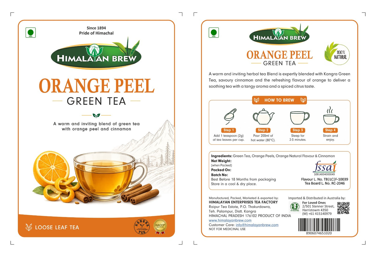 Orange Peel Green Tea